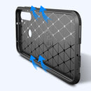 For Xiaomi Redmi Note 8T Case Bakeey Luxury Carbon Fiber Shockproof Silicone Protective Case