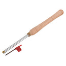 Drillpro Wood Turning Tool Wood Handle with Titanium Coated Wood Carbide Insert Cutter Round Shank Woodworking Tool