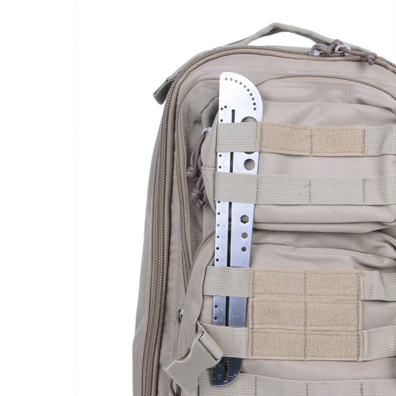 AOTDDOR Multifunction Ruler Stainless Steel Compasses Protractor Hexagon Ruler Scale Tool