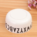 White Alphabet Bowl Kids Baby Toddler Feeding Anti-drop Dinner Snacks Safe Kids Bowl