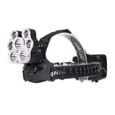 XANES 2201 3200LM 3*T6 LED + 4* XPE LED 4 Modes Headlamp 3*18650 Battery USB Interface