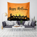 Loskii LWG6 Halloween Tapestry Pumpkin Print Hanging Tapestry Wall Art Home Decor Halloween Decorations For Home