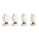 4pc  Partiality Shower Bath Door Rollers Runners Wheels Pulleys