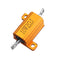 10pcs RX24 10W 2R 2RJ Metal Aluminum Case High Power Resistor Golden Metal Shell Case Heatsink Resistance Resistor