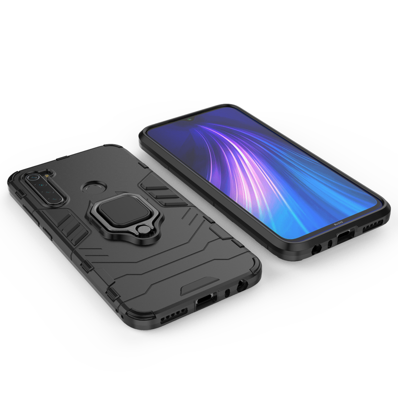 Bakeey Armor Magnetic Card Holder Shockproof Protective Case For Xiaomi Redmi Note 8