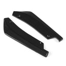 Universal Car Bright Black Rear Bumper Protector Rear Lip Wrap Angle Splitters