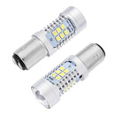 2pcs 1156 1157 LED Car Reversing Backup Lights Brake Fog Turn Decoding Bulb Lamp 21W 6500K