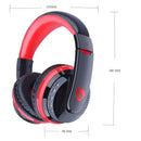 MX666 Foldable Wireless Gaming Headphone bluetooth Over-ear Handsfree Adjustable Headset with Mic Support FM TF