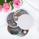 4 Layers 360 Rotation Jewelry Box Nordic Desktop Household Multi-layer Jewelry Earring Storage Box Dustproof