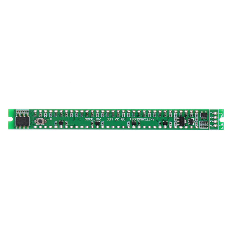 DIY 32 LED Music Electrical Level Indicator VU Meter Audio Level Meter Kit For Amplifier Board Adjustable Light Speed Board AGC Mode