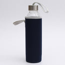 550ml BPA Free Glass Juice Tea Water Bottle Cup Mug with Stainless Steel Filter Infuser & Protective Bag