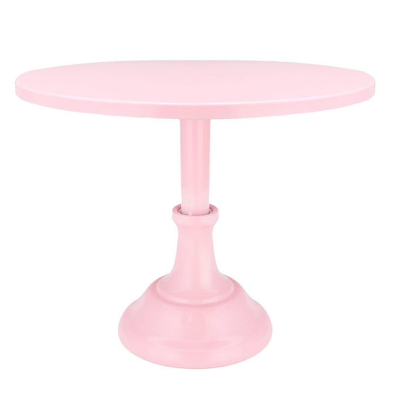 12 Inch Iron Round Cake Stand Pedestal White Pink Dessert Holder Wedding Party Decorations