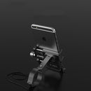 GUB G-91 Anti-Slip 4.0-6.5Inch Universal Bicycle Phone Holder USB Charging Aluminium Alloy Bike Scooter Holder Motorcycle Handlebar Stand Holder