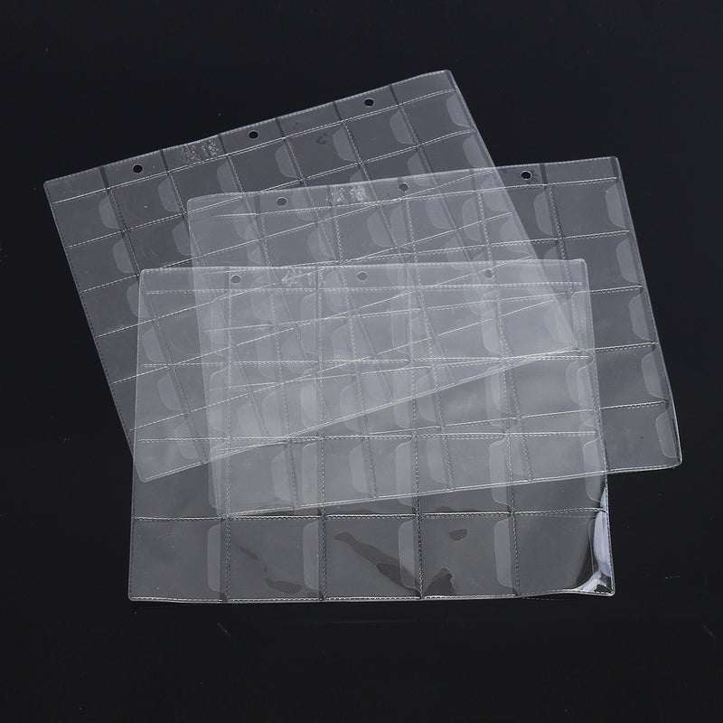20/30/42 Pockets Plastic Coin Holder Storage Collection Money Coins Album Case