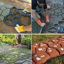 36cm Irregular Walk Maker Stepping Stone Reusable Paver Molds Brick Mould Cement Brick Mold DIY Garden Walkway Pavement