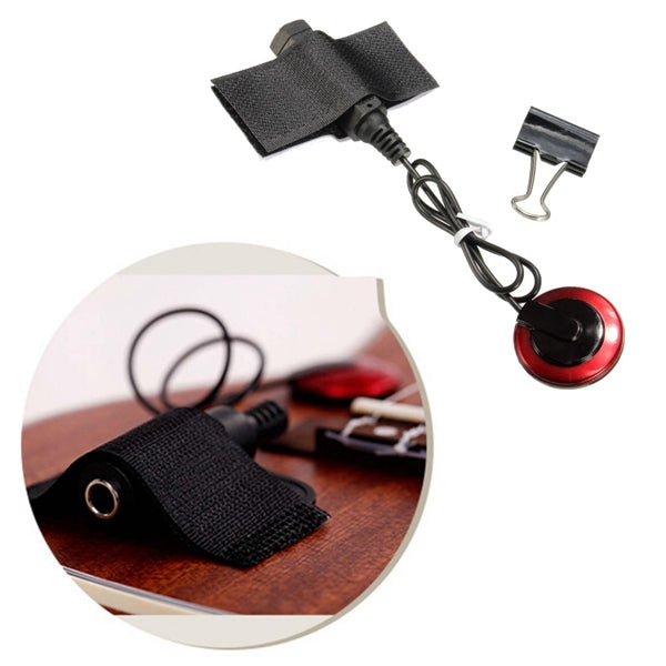 Piezo Contact Microphone Pickup with Clamp Strap For Guitar Violin Ukulele Banjo
