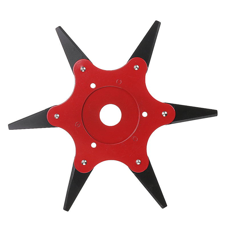 Upgrade Trimmer Head 65Mn 6 Teeth Blade Trimmer Head Brush Cutter Blade for Lawnmower