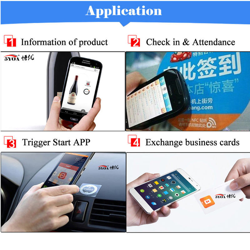 10pcs/lot Ntag213 Ntag216 NFC TAG Sticker 13.56MHz ISO14443A NTAG 213 Universal Lable RFID Tag