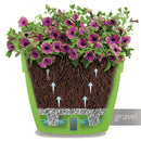 Automatic Irrigation Plant Flower Pots Round 0.3L Water Capacity 1.3L Soil Load Pot