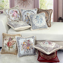 European Classical Style Embroidery Floral Cushion Cover Home Sofa Art Decor Seat Cushion Cover Pillow Case