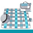 3-Layers Large Picnic Mat Cashmere Waterproof Rug Outdoor Camping Blanket