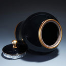Luxurious Gradient Glaze Ceramic Funeral Pet Cremation Urn Memorial Container for Ashes Storage tank