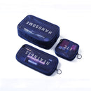 Honana HN-CB04 3PCS Travel Storage Bag Cosmetic Bags Digital Gadget USB Cable Organizer