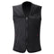 Intelligent Electric Heated USB Waistcoat Winter Temperature Control Sleeveless Coats Black