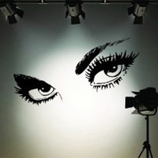 50 x 95cm Big Black Sexy Eyes Wall Stickers Beautiful Eyes Wall Decal Home Wall Decor