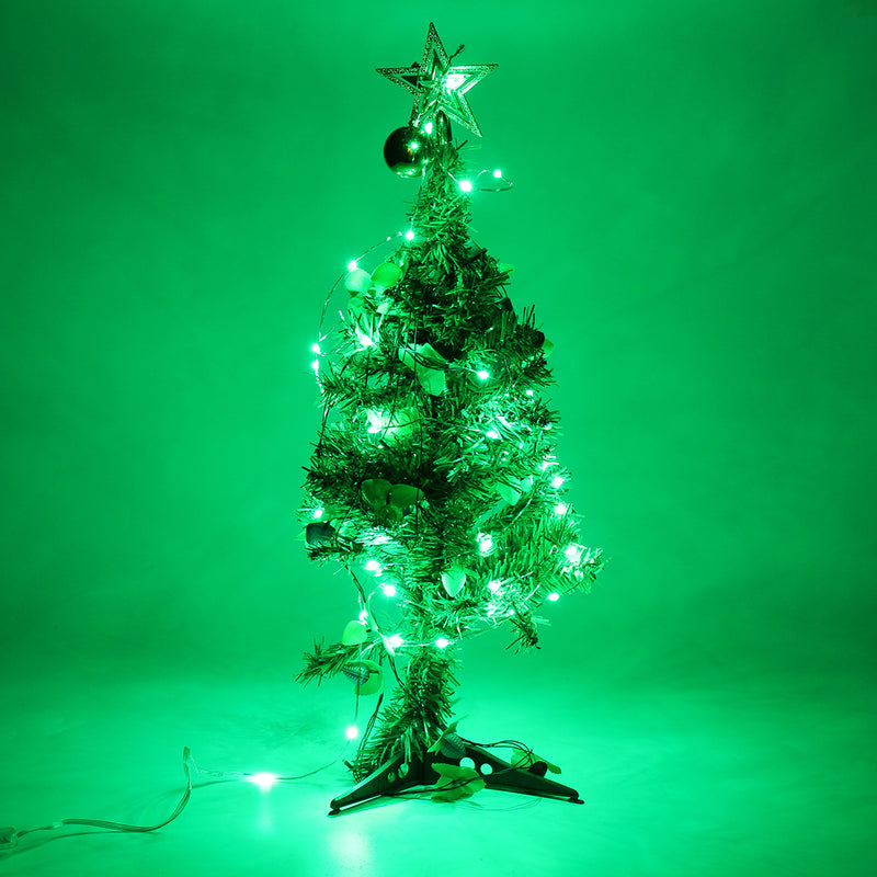 USB Powered 5.3M 50LEDs RGB 8 Modes Silver Wire Fairy String Light+Remote Control for Christmas