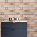 3D Wall Sticker Tile Marbling Brick Self-adhesive Waterproof Kitchen Bathroom Home Decor DIY Removable