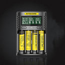 NITECORE UMS4 USB Battery Charger LCD Screen Smart Charging For 26650 18650 21700 UMS2 16340 18350