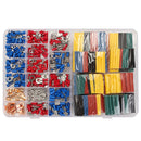 Soloop 350pcs Terminals Connectors + 328pcs 2:1 Heat Shrink Tube Assorted Box Kit