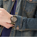 MEGIR ML2021G Men Watch Multifunction Chronograph Quartz Watch Complete Calendar Sport Watches