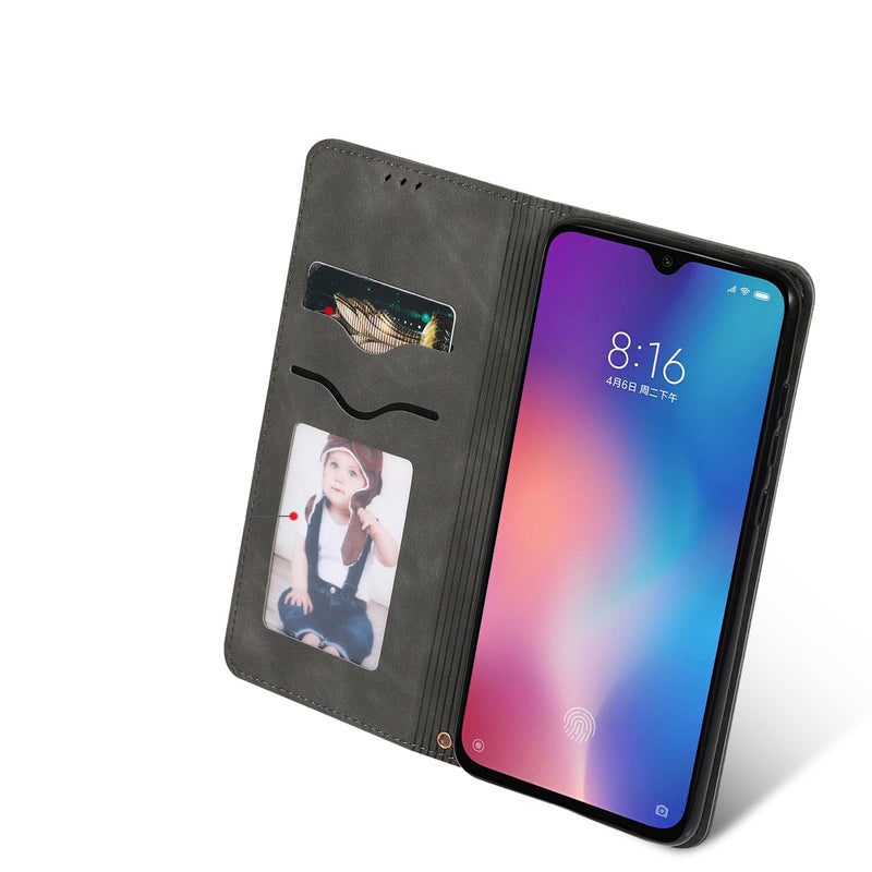 Bakeey Flip Shockproof Card Slot With Magnetic PU Leather Full Body Protective Case For Xiaomi Mi 9 SE