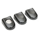 6pcs Set ABS Carbon 3 Door Handle Covers Handles For VW Transporter T5 T6 Caddy for Vans