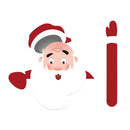Christmas Car Rear Window Wiper Scraper Sticker Detachable Creative PVC Car Decor Sticker UV Protected
