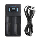 TrustFire TR-019 Intelligent Fast Battery Charger 2 Slots Charger Li-ion Battery For 18650/26650/25500/21700 / 20700/14500 For EU US Plug