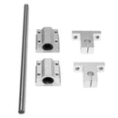 Machifit SCS8UU/SK8 8mm Shaft 200-1000mm Length Optical Linear Rail Guide Support CNC Set