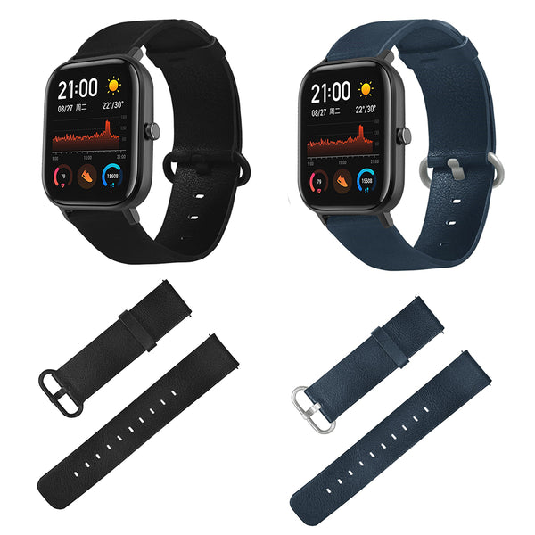 Bakeey Double-sided color Leather Watch Band for Amazfit GTS Smart Watch
