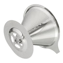 Stainless Steel Pour Over Coffee Dripper Paperless Reusable Double Layer Mesh Coffee Maker Cone Filter