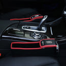 Leather Car Seat Crevice Storage Bag Box Money Pot Beverage Holder Car Seat Pocket Organizer