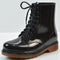 Transparent Women Martin Boots Print Jelly Boots Shoes Women Clear Rain Boots