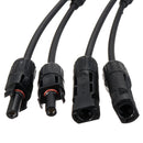 2Pcs 30A 40cm Y-Type AWG12 MC4 Solar Panel Cable Connector Wire Branch IP67 4mm