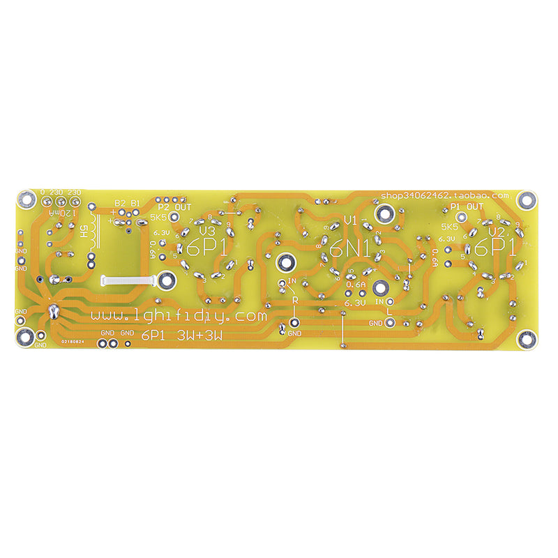 JCDQ11 Tube Amplifier 6N1+6P1 Valve Stereo Amplifier Board Filament AC Power Supply + 3Pcs Tubes