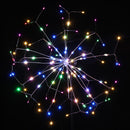 Battery Operated 8 Mode LED Dandelion Hanging String Light with Remote Control Christmas Decor