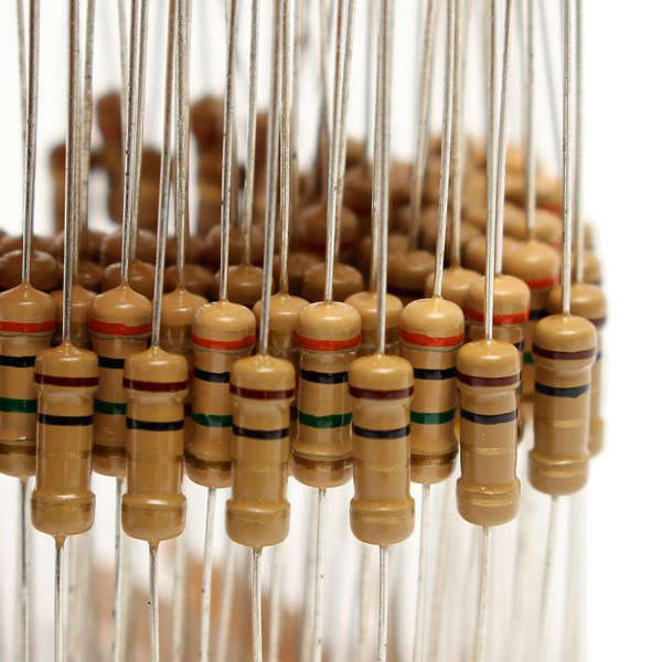 300pcs 30 Value 1ohm-3M 1/2W Carbon Film Resistor