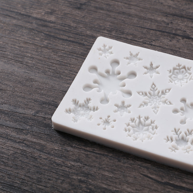 Christmas Snowflake Silicone Mold DIY Baking Fondant Cake Chocolate Decorations