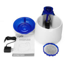 3L Silent Electric Automatic Fountain Fresh Water Filter Drinking Bowl Night Light Feeder for Pet Cat Dog