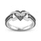 Special Zircon Inlaid Hollow Platinum Rings Infinity Knot Heart Cross Finger Ring for Women